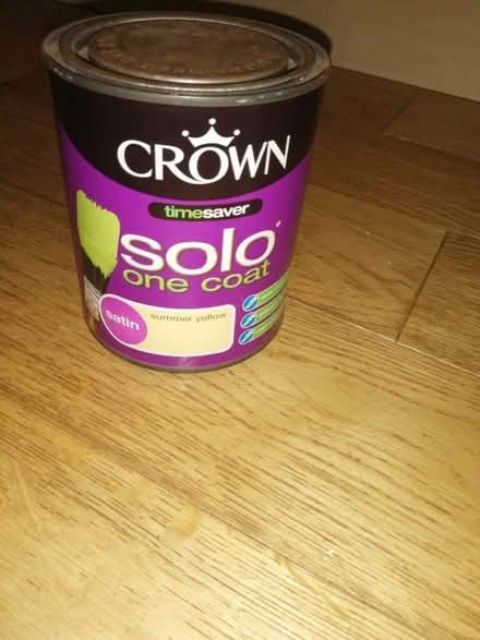 Photo of free Small tin of Yellow One Coat Paint (Aylesford Common ME5) #3