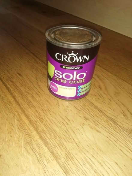 Photo of free Small tin of Yellow One Coat Paint (Aylesford Common ME5) #1