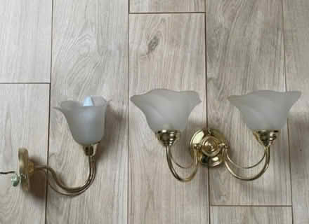 Photo of free Brass and Glass Light Fixtures (Nailsworth GL6) #1