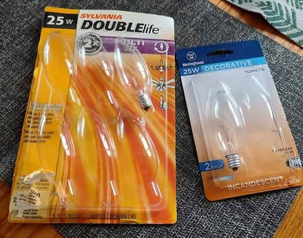 Photo of free Two lonely 25 watt bulbs (Mount Prospect) #1