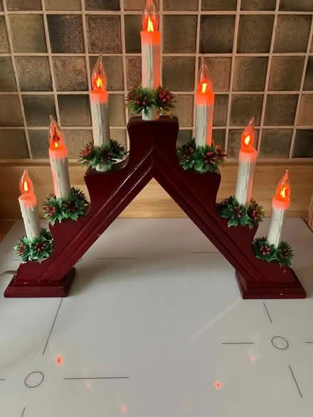 Photo of free Christmas seven light candle bridge (St John's WR2) #1