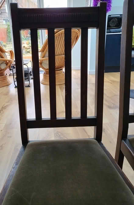 Photo of free Two wooden dining chairs (SO32) #2