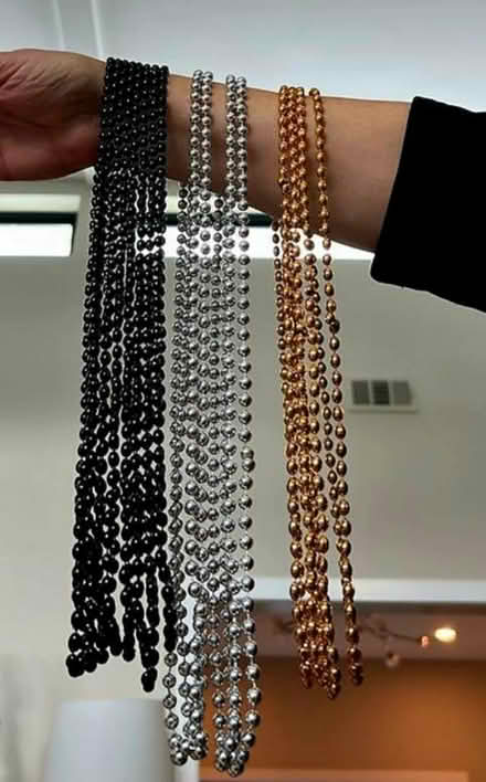 Photo of free Black, gold, silver bead necklaces (Los Altos Hills) #2