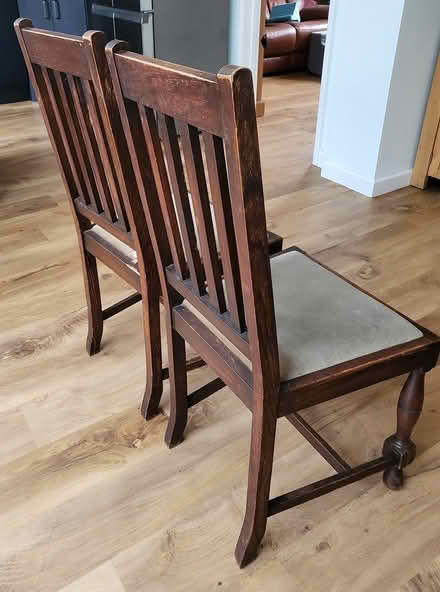 Photo of free Two wooden dining chairs (SO32) #3