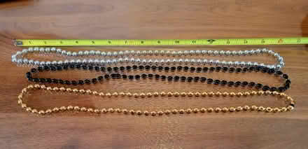 Photo of free Black, gold, silver bead necklaces (Los Altos Hills) #1