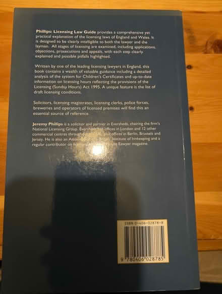 Photo of free Licensing Law Guide Jeremy Phillips (Bootle) #2