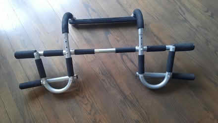 Photo of free Over door pull up bar (Malone road) #1