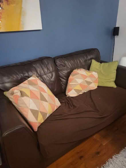 Photo of free Leather sofa (Hertford SG14) #1