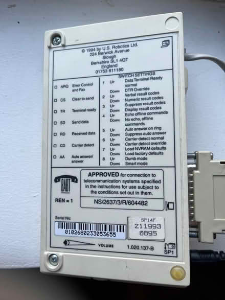 Photo of free 2 external modems (14.4K and 56K) (Dyke Road area BN1) #3