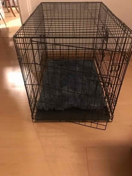 Photo of free Dog crate and fluffy bed (Digmoor WN8) #1