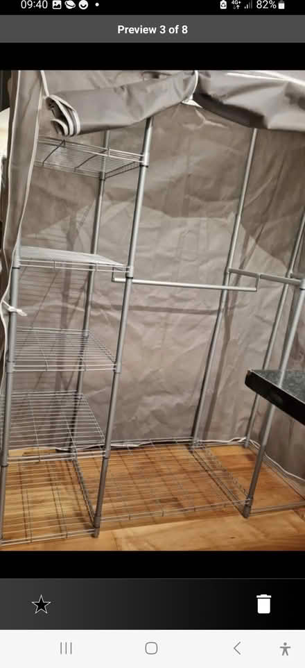 Photo of free Metal canvas wardrobe (Dun Laoghaire) #2