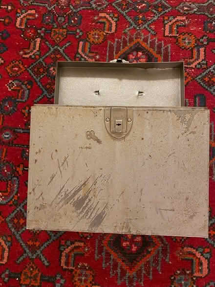 Photo of free locking metal file box with key (Brightwood Park/Petworth DC) #2