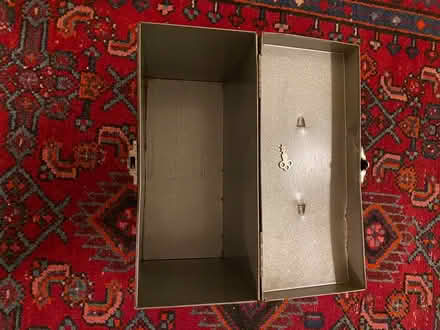 Photo of free locking metal file box with key (Brightwood Park/Petworth DC) #4