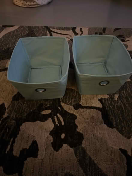 Photo of free 2 x small storage boxes (Birmingham B33) #1