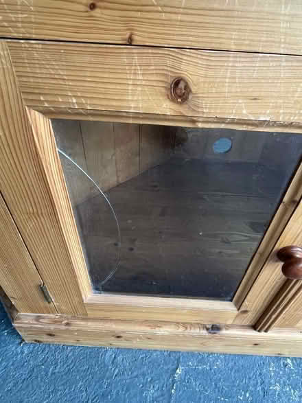 Photo of free Corner TV/media unit in pine (Corfe Mullen BH21) #1