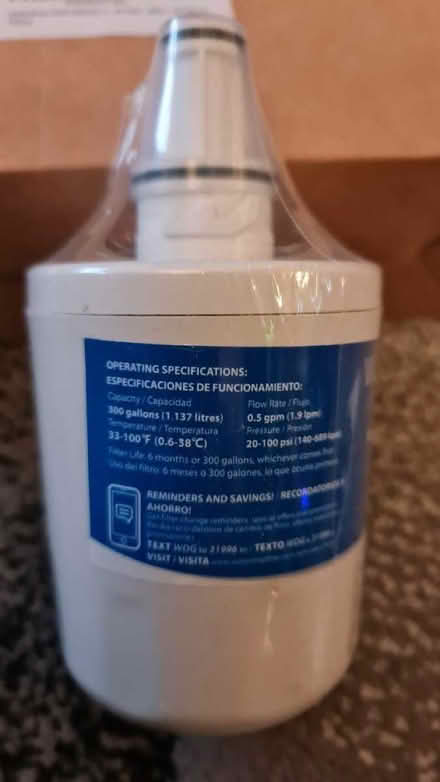Photo of free Fridge water filter cartridge (Woodford IG8) #1