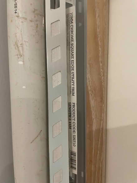 Photo of free 10mm chrome square edge tiling trim (Hampton Hill TW12) #2