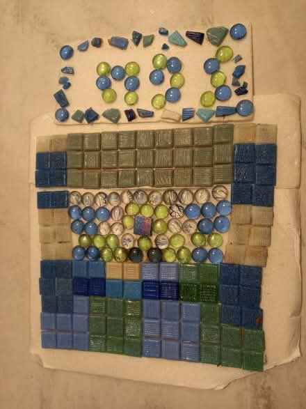 Photo of free Sheet of plastic mosaic tiles for craft (Bernards Heath AL3) #1