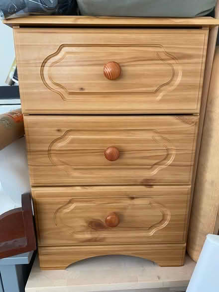Photo of free Bedside cabinet (Woodford IG8) #1