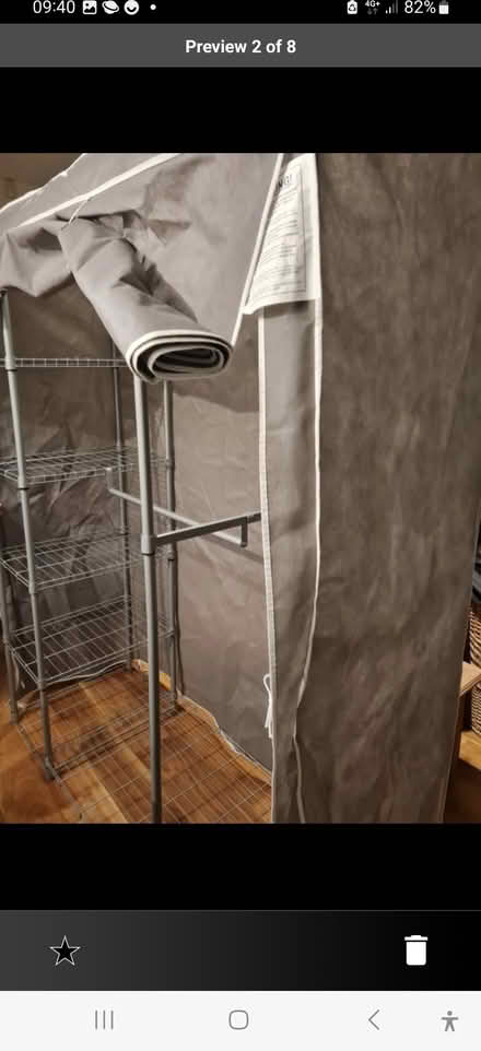 Photo of free Metal canvas wardrobe (Dun Laoghaire) #1