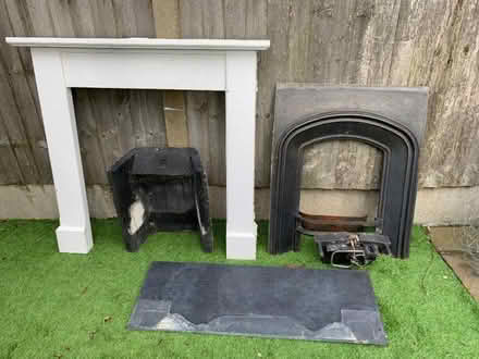 Photo of free Fireplace with hearth and wood surround (Woodlands TW7) #2