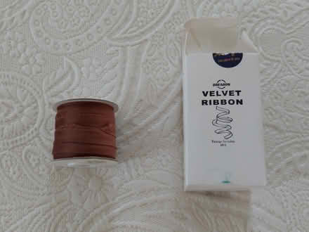 Photo of free Velvet ribbon, 3/8" w x 10+ yards (Cleveland Park) #1