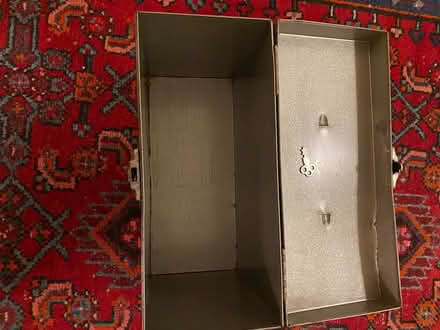 Photo of free locking metal file box with key (Brightwood Park/Petworth DC) #3