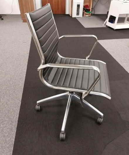 Photo of free Black faux leather office chair (Walton Summit PR5) #2