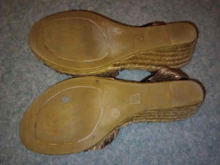 Photo of free Brown Wedge Sandals, Size 39 (Beaconsfield HP9) #1