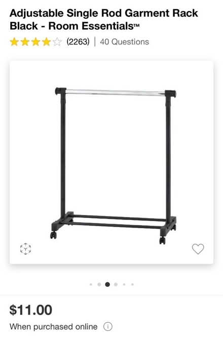 Photo of free Two adjustable garment racks (Eureka) #1
