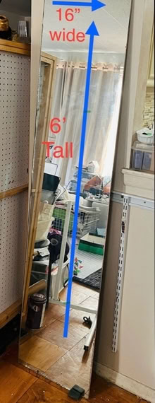 Photo of free 6 ft wall, door or alcove mirror (Yonkers) #1