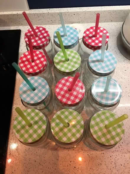 Photo of free Mason jar glasses with straws (Hutton CM13) #2