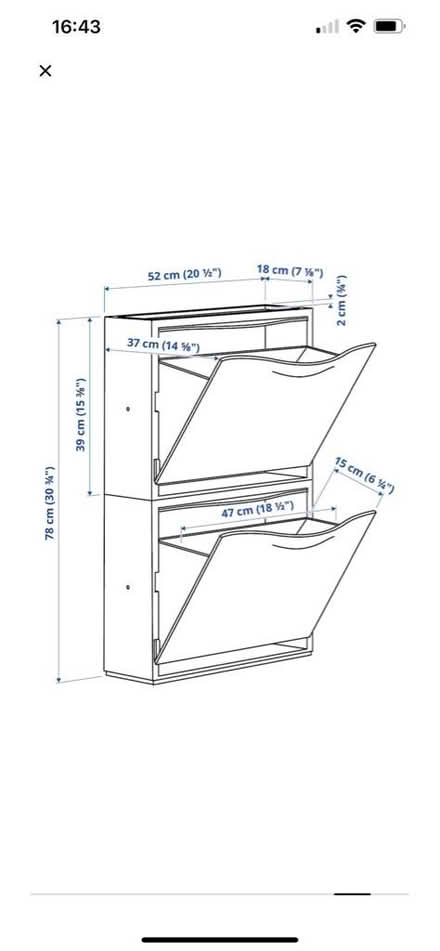 Photo of free IKEA shoe storage (N11) #3