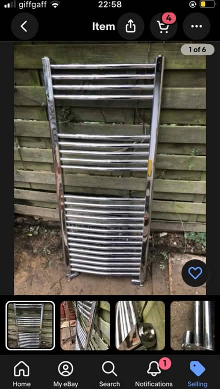 Photo of free Heated towel rail 50cm width (Watford Heath WD19) #1