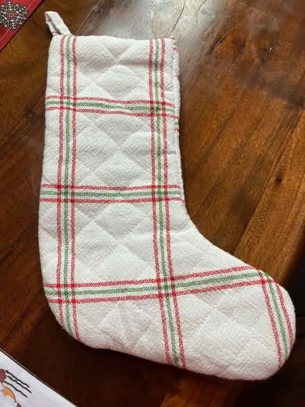 Photo of free Plaid stocking (West Parker - Colt/Preston) #1