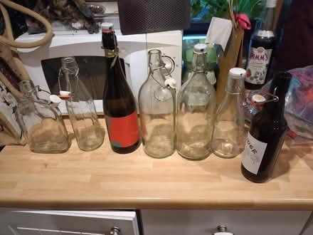 Photo of free 7 bottles for preserving (Golcar, Huddersfield) #1