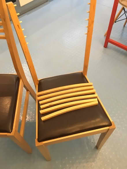 Photo of free Two wooden dining chairs (TW1 East Twickenham) #1