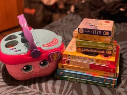 Photo of free Toddler books & Leapfrog picnic basket shape sorter toy (Leytonstone E11) #1