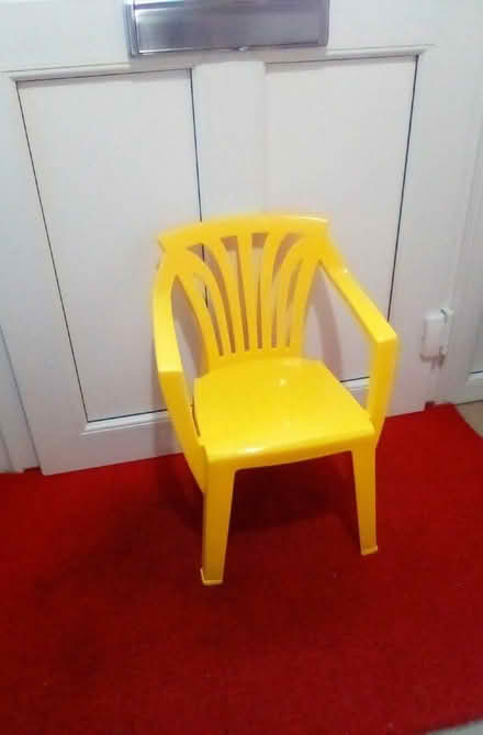 Photo of free Children's little yellow Chair (High Lane SK6) #1