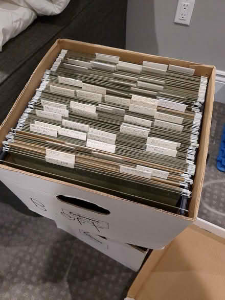 Photo of free Boxes with file folders (Hunt Club/Prince of Wales) #2
