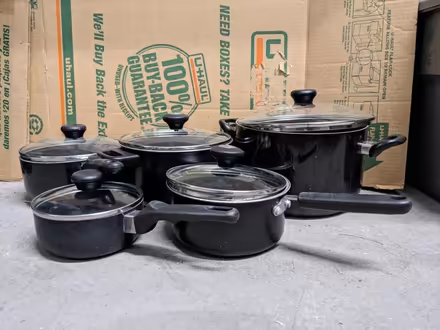 Photo of free Pots & matching lids (set of 5) (Downtown Denver) #1