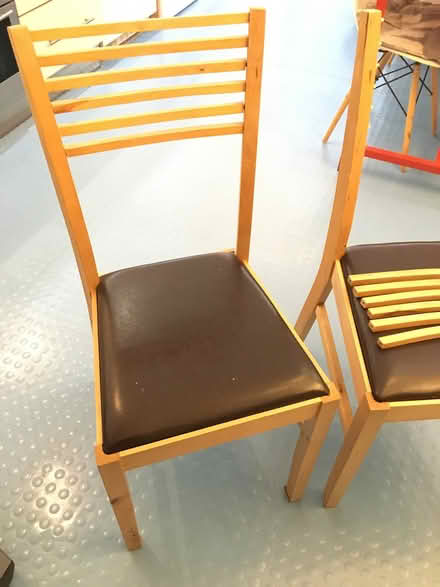 Photo of free Two wooden dining chairs (TW1 East Twickenham) #2