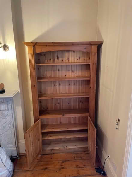 Photo of free Book shelf with cupboard (Stoke Newington N16) #1