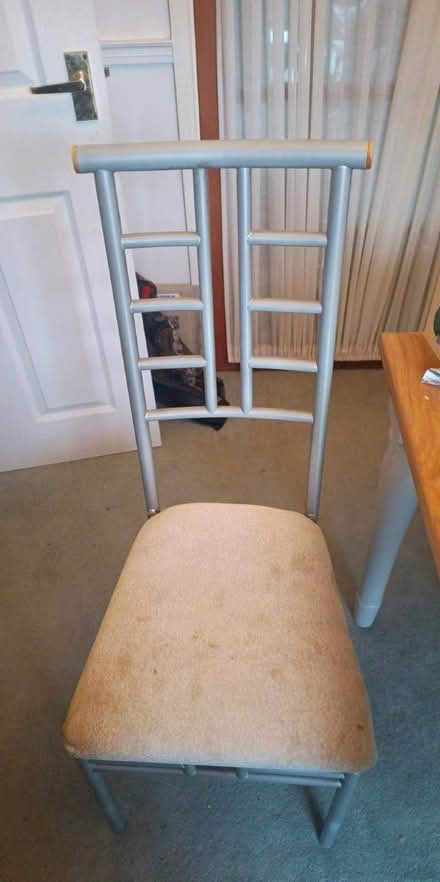 Photo of free Metal table with a glass table top, 6 chairs (Emscote CV34) #4