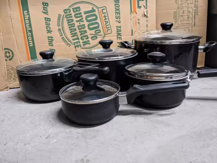 Photo of free Pots & matching lids (set of 5) (Downtown Denver) #3