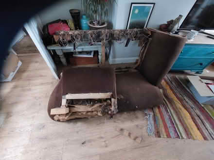 Photo of free 1940s sofa frame for someone wanting to restore/reupholster. (Bloomfield) #2