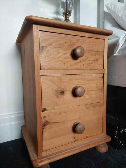 Photo of free Pine bedside cabinet (Hornby LA2) #2