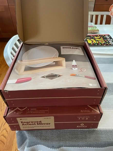 Photo of free 2 Kiwi Maker Crates Engraved Mirror (Near 11 and Woodward) #1