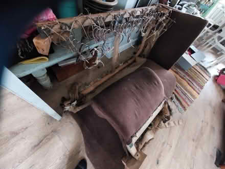 Photo of free 1940s sofa frame for someone wanting to restore/reupholster. (Bloomfield) #3