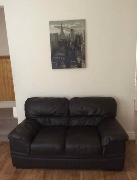 Photo of free Two seater leather sofa (Salford M6) #1
